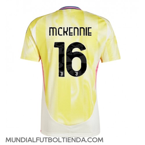 Camiseta Juventus Weston McKennie #16 Segunda Equipación Replica 2024-25 mangas cortas